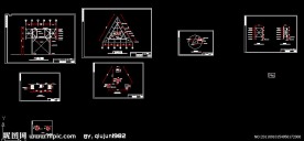 大型户外三角牌设计施工图