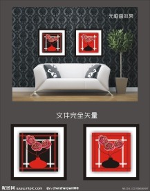 玫瑰 无框画
