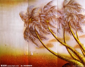 高清晰艺术玻璃背景墙