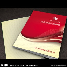 红色封面设计psd素材