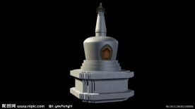 北京白塔模型