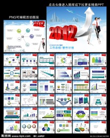2012新年计划业绩报告PPT模板下载