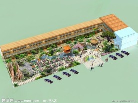 室内生态园鸟瞰图方案