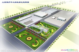 工厂绿化效果图