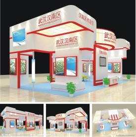 展台搭建设计(3D设计模型)展示模型