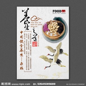 养生饮食文化展板设计