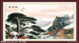 国画 松鹤图 松鹤延年