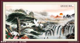 国画 松鹤图 松鹤延年