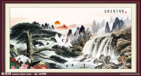 国画 松鹤图 松鹤延年