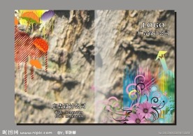 清秀花卉 木纹封面设计