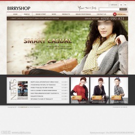 服饰服装时尚英文外贸网站模版 无网页代码