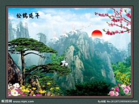 山水画 壁画