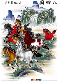 八骏图（通道分层)