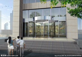 旋转门 VR材质贴图