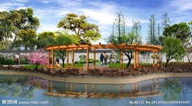 长廊景观效果图