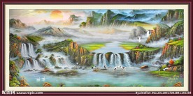 风景油画 田园油画 油画风景