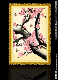国画桃花
