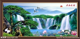 巨幅山水画