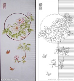 蝶恋花 蝴蝶 牡丹