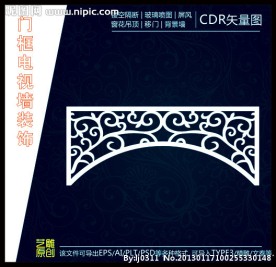 门楣门框雕刻花形电视墙雕花图案