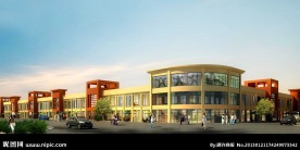 沿街透视两层商业MAX加MAP