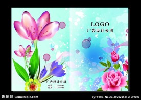 冰蓝玫瑰花朵 封面设计