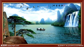巨幅山水画
