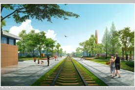 铁路主题休闲景观