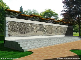 廊架浮雕（含材质贴图