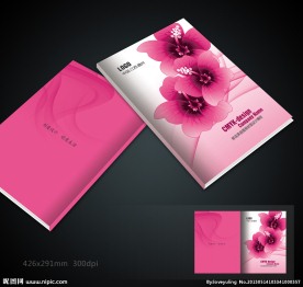 鲜花美容画册封面设计