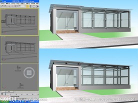 小区人防入口效果图