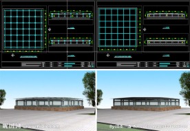 天井采光顶施工效果图