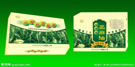 芝麻油包装 平面图