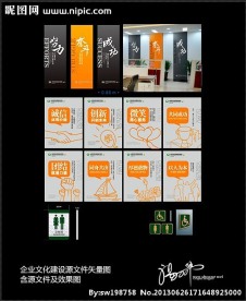 银行楼道文化建设导视