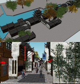 徽派建筑商业街