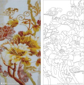 牡丹花 祥云 金牡丹