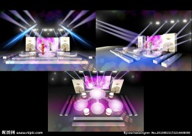 炫丽3D舞台效果图