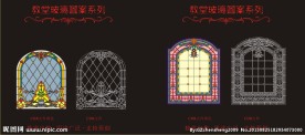 教堂玻璃图案