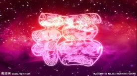 剪纸福字视频素材