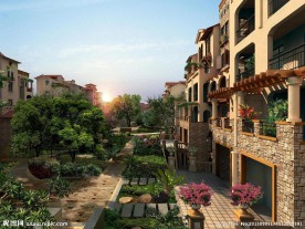 小区住宅景观效果图