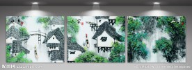 古典装饰画墙画壁画