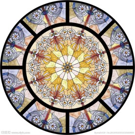 蒂凡尼教堂彩绘吊顶