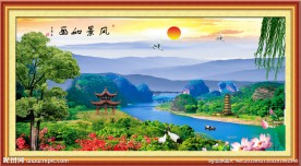 风景画 山水风景画