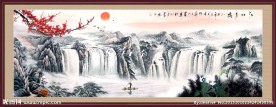 巨幅山水画