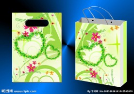 绿叶爱心 礼品袋
