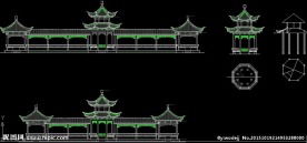 八角亭施工详图