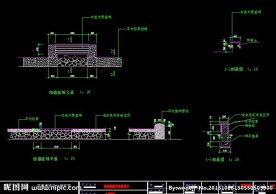 挡墙座椅施工详图