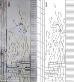 郁金香 花 抽象花