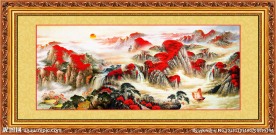 风水画 国画风景