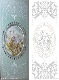 欧式花 线条 郁金香